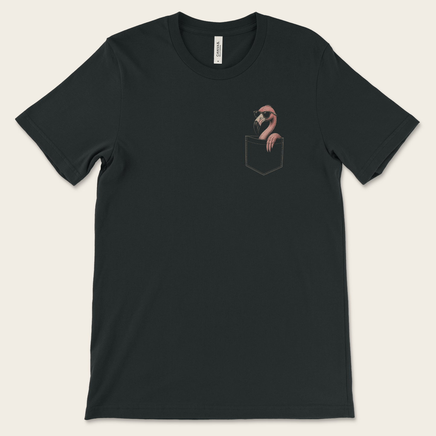 Pocket Flamingo — Tee
