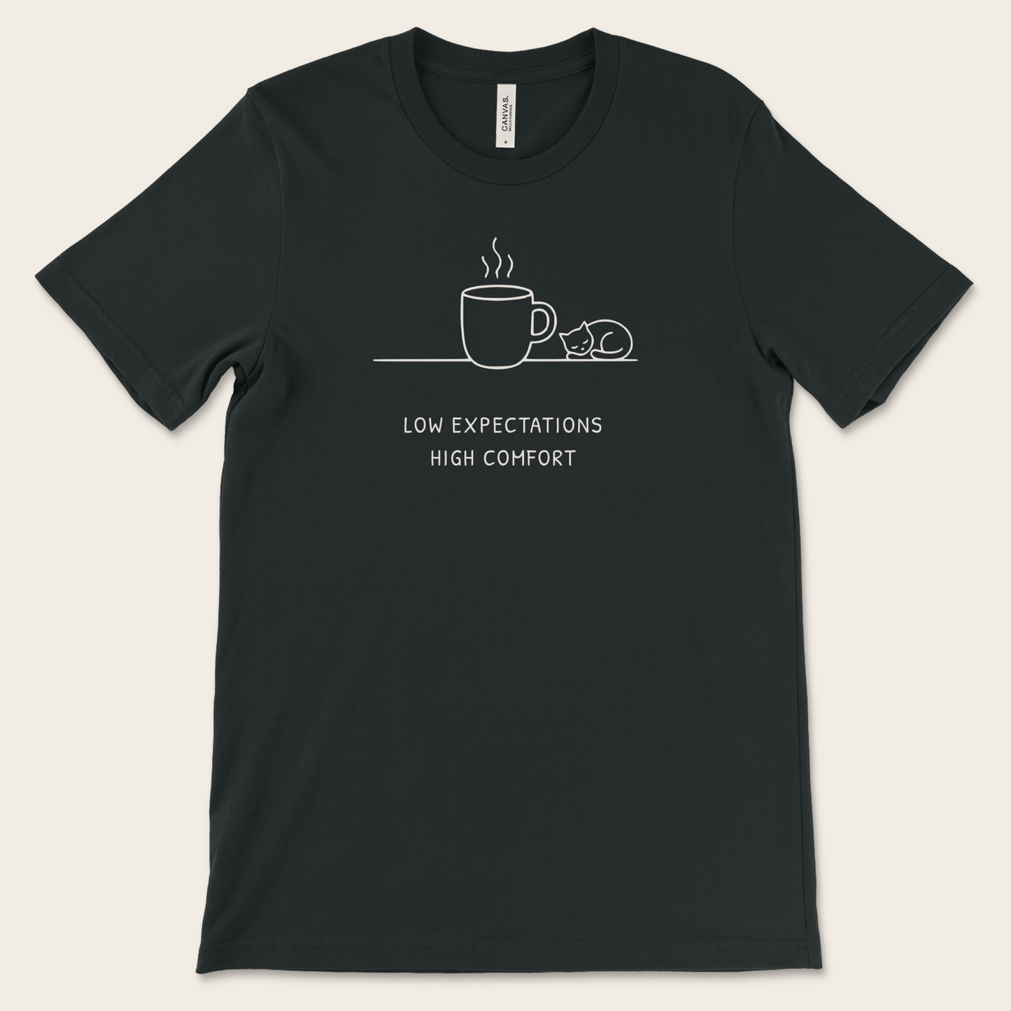 Low Expectations Cat — Tee